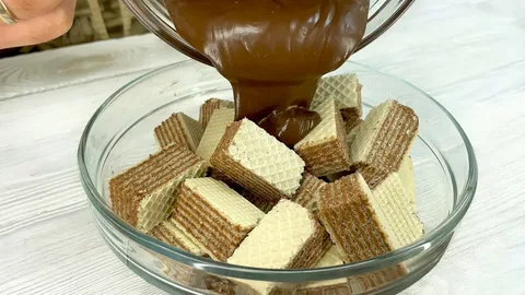 تصویر 3 از قیمت خرید ویفر لوله ای شکلاتی با فروش عمده